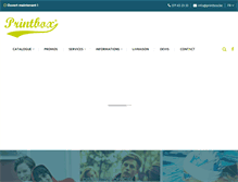 Tablet Screenshot of printbox.be